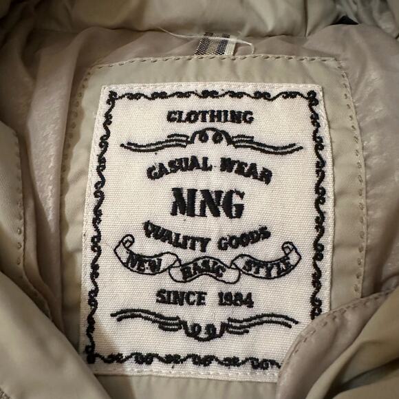 MNG Mango tan down puffer coat size XS - Picture 8 of 16
